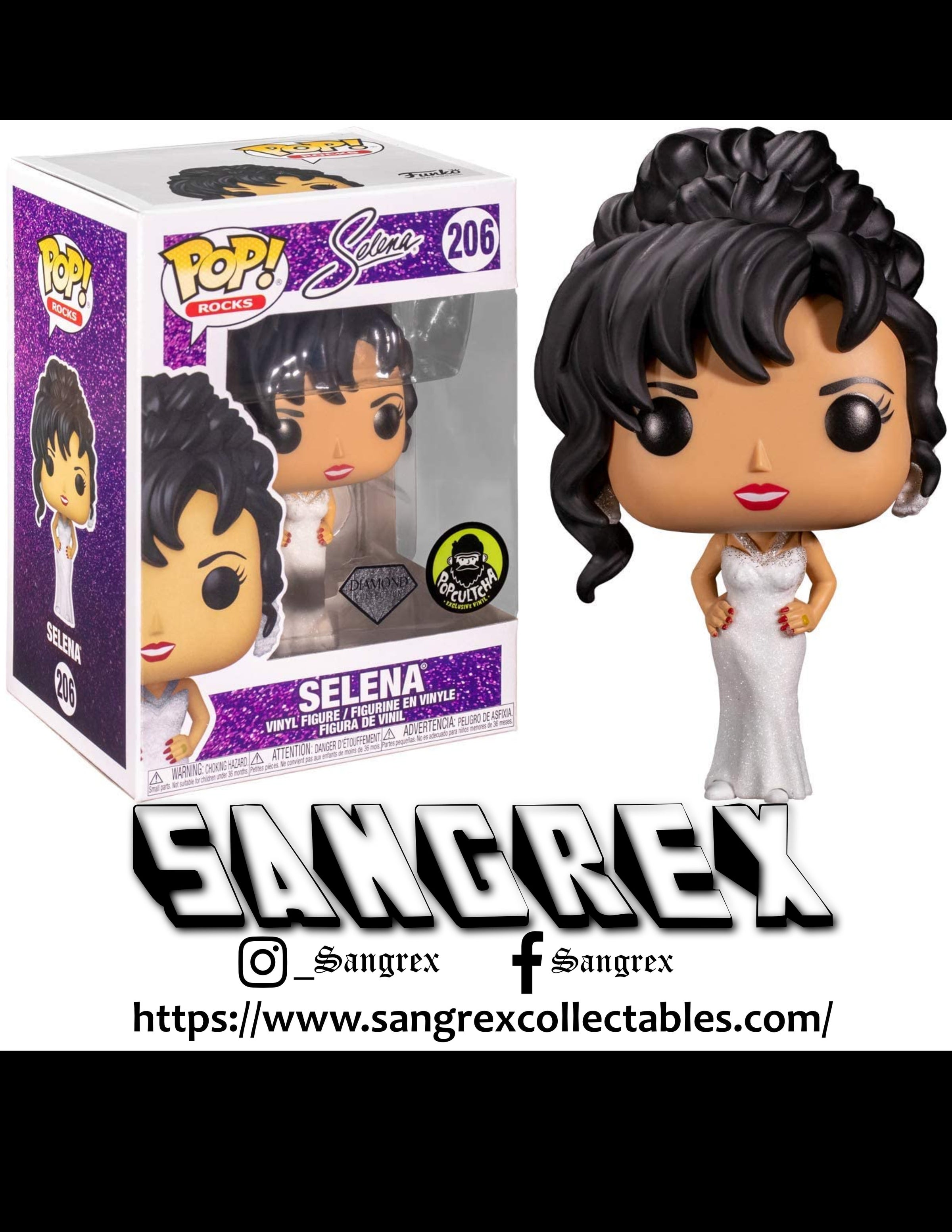 Shops Funko Pop Selena Diamond #206, Funko Exclusive.